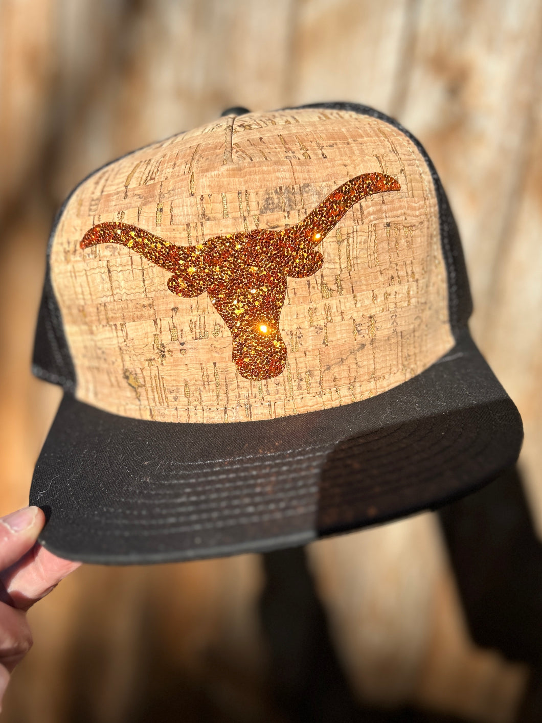 Longhorn Glitter Patch