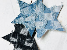 Load image into Gallery viewer, Frayed Denim Star Patch
