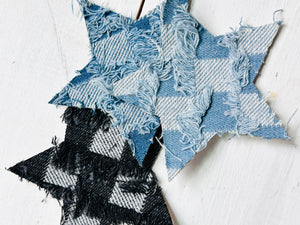 Frayed Denim Star Patch