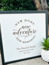 Load image into Gallery viewer, New Home Personalized Wall Sign
