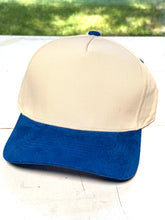 Load image into Gallery viewer, 5 Panel Suede Bill Baseball Cap
