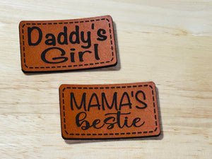 Daddy's Girl & Mama's Bestie Patch