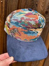 Load image into Gallery viewer, 5 Panel Jacquard Horses Suede Brim
