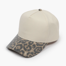 Load image into Gallery viewer, 5 Panel Washed Leopard Print Brim
