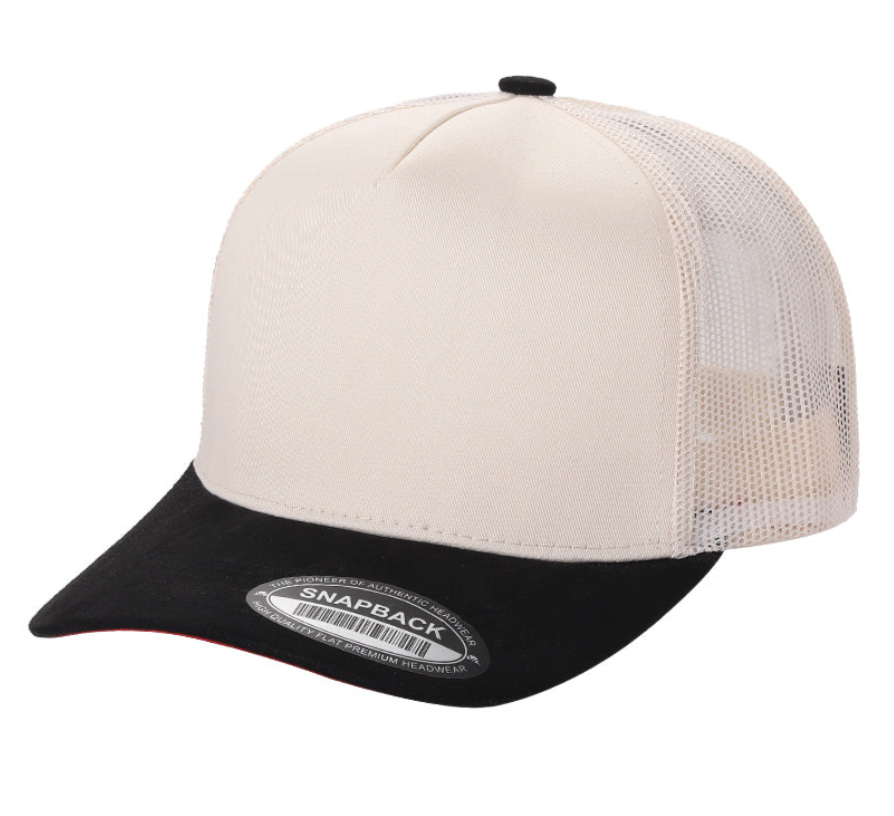 5 Panel Suede Bill with Mesh Back