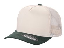 Load image into Gallery viewer, 5 Panel Suede Bill with Mesh Back
