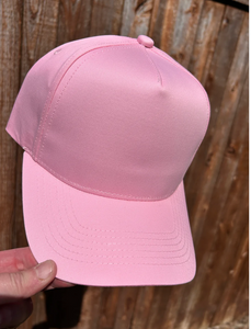 Solid Pink Bball Cap
