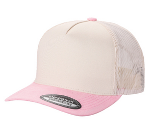 5 Panel Suede Bill with Mesh Back