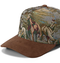 Load image into Gallery viewer, 5 Panel Jacquard Suede Brim
