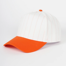 Load image into Gallery viewer, Pinstripe 2 Tone Bball Cap
