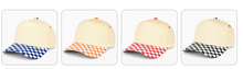 Load image into Gallery viewer, 5 panel CC Canvas Checkered Brim
