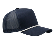 Load image into Gallery viewer, Cobra 5 panel Cotton Twill Front 7 MM Rope
