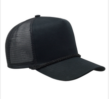 Load image into Gallery viewer, Cobra 5 panel Cotton Twill Front 7 MM Rope
