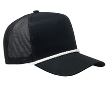 Load image into Gallery viewer, Cobra 5 panel Cotton Twill Front 7 MM Rope
