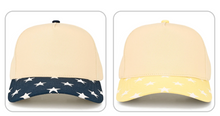 Load image into Gallery viewer, C.C Star Pattern on Brim Two Tone Trucker Hat (3 colors)
