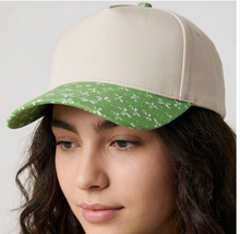 Load image into Gallery viewer, Green Ribbon Brim 5 panel canvas
