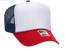 Load image into Gallery viewer, Otto High Crown Trucker - Tri-Color Styles
