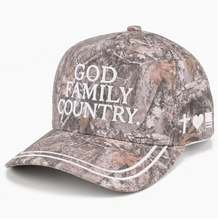 Load image into Gallery viewer, C.C God Family Country Letter Two Tone Trucker Hat
