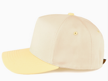 Load image into Gallery viewer, C.C Two Tone Canvas Trucker: Butter Yellow
