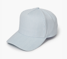 Load image into Gallery viewer, Pinstripe 5 Panel Bball Cap

