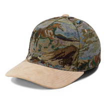 Load image into Gallery viewer, 5 Panel Jacquard Horses Suede Brim
