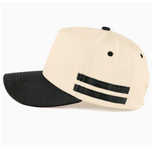Load image into Gallery viewer, C.C Two Bold Stripes Side Two Tone Trucker Cap
