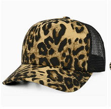 Load image into Gallery viewer, C.C Leopard with Mesh Back Trucker Hat - Padded front!
