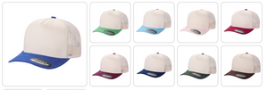 5 Panel Suede Bill with Mesh Back