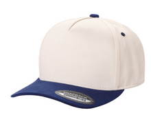 Load image into Gallery viewer, 5 Panel Suede Bill Mid Profile Baseball Cap
