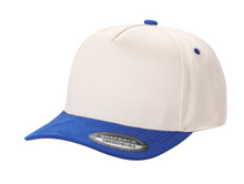 Load image into Gallery viewer, 5 Panel Suede Bill Mid Profile Baseball Cap
