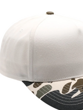 Load image into Gallery viewer, Natural 5 Panel Canvas Camo Brim (3 colors)
