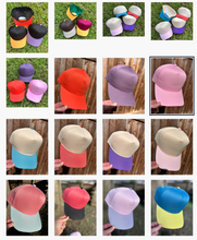 Load image into Gallery viewer, Nonbranded 5 Panel Mid Profile Two Tone Baseball Cap
