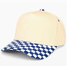 Load image into Gallery viewer, 5 panel CC Canvas Checkered Brim
