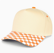 Load image into Gallery viewer, 5 panel CC Canvas Checkered Brim
