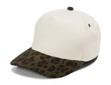 Load image into Gallery viewer, 5 Panel Leopard Suede Brim - Now available in 4 colors!

