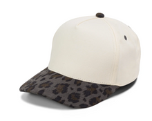 Load image into Gallery viewer, 5 Panel Leopard Suede Brim - Now available in 4 colors!
