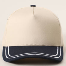 Load image into Gallery viewer, Double Stitched Plain Two Tone Canvas Cotton Trucker Hat

