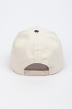 Load image into Gallery viewer, Polka Dot Printed Brim 5-Panel Two-Tone Cap – Brown
