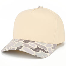 Load image into Gallery viewer, C.C Duck Camo Plain Trucker Hat: Beige
