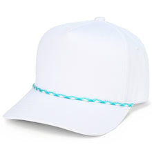 Load image into Gallery viewer, C.C Solid with Two Tone Rope Trucker Hat: Mint
