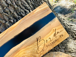 Olive wood + Resin Board
