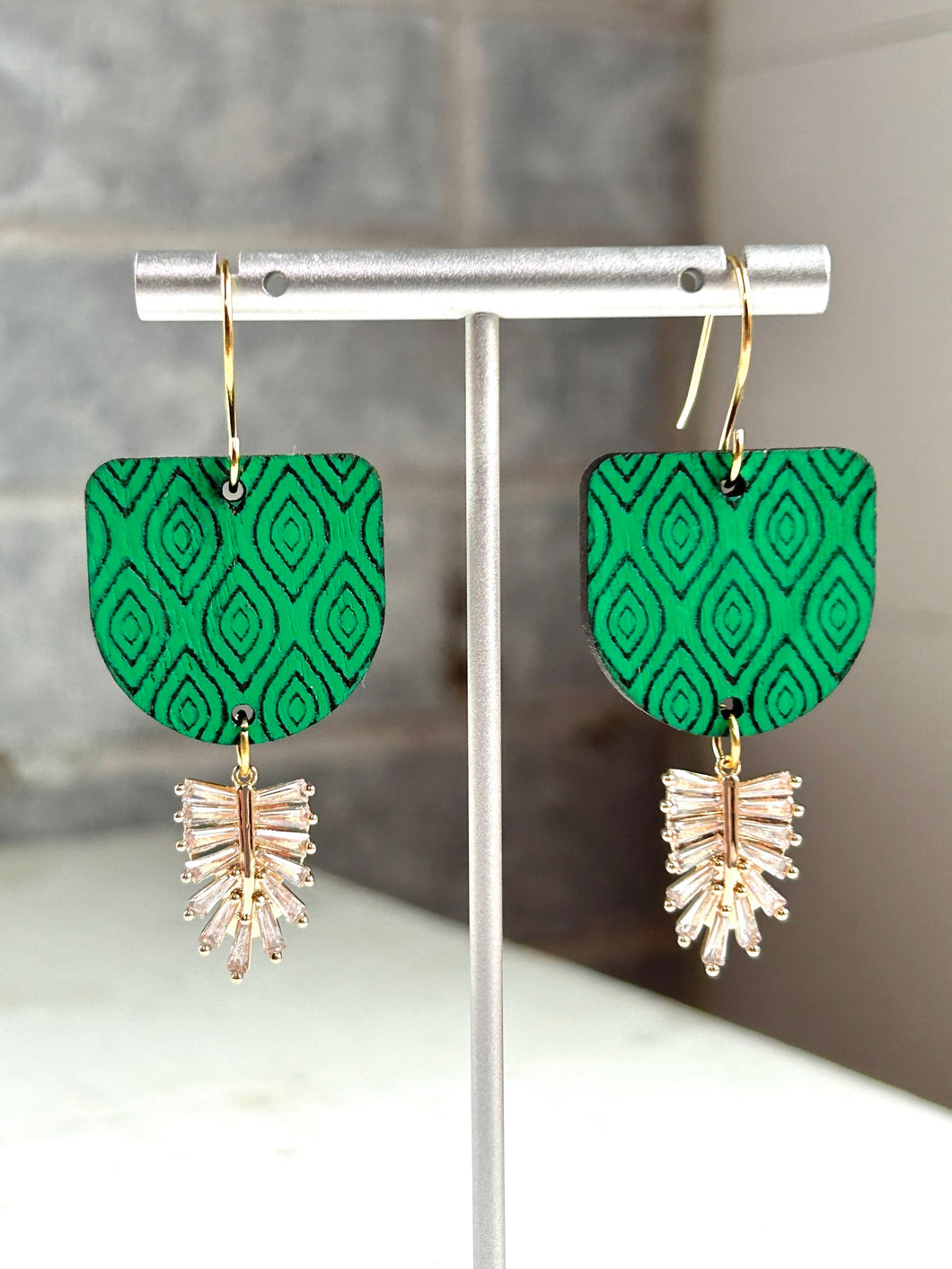 Green Sapphira Earrings