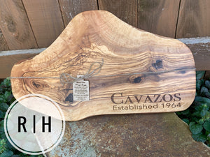 Olive wood Natural Edge board